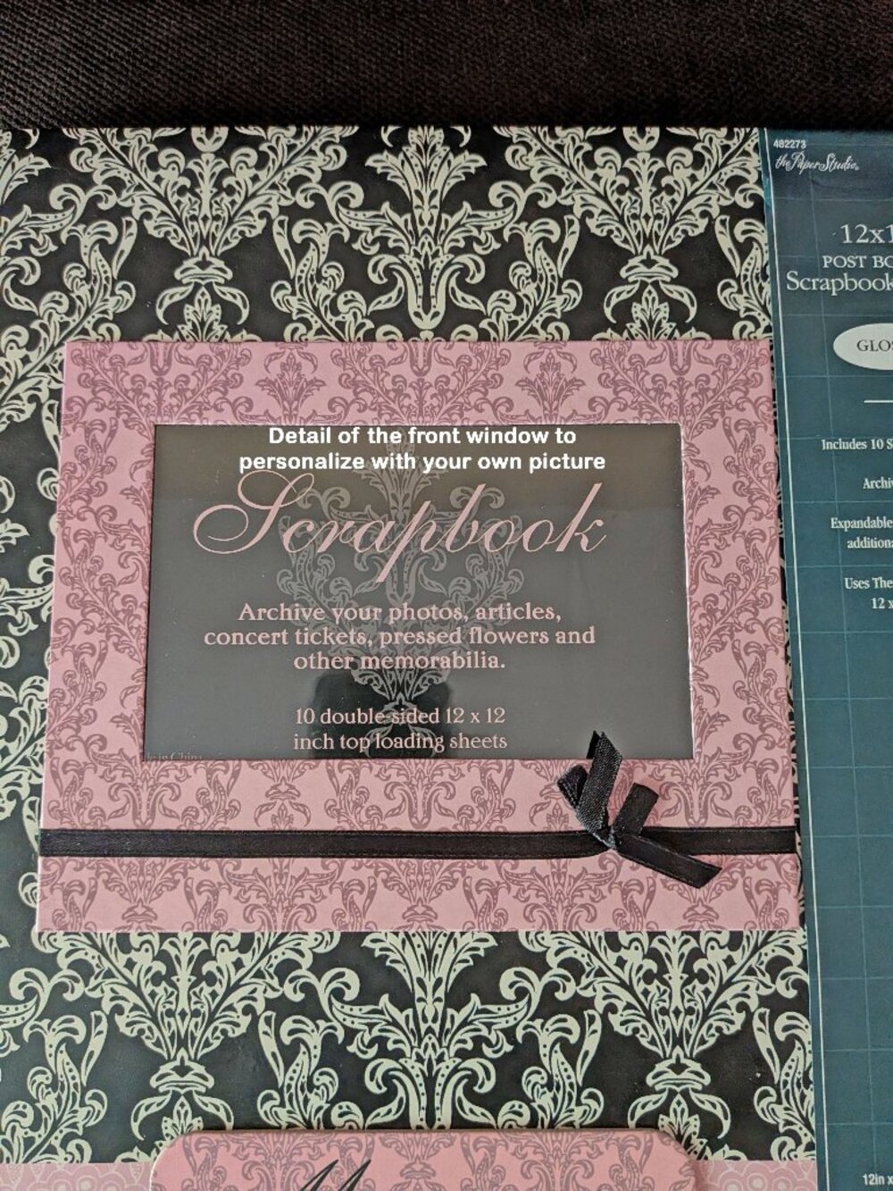 Memories 12x12" Scrapbook, Paisley design, ready to use for Photos or Scrapbook - Picture 4 of 14